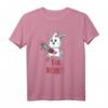 Kawaii Evil Bunny Osterhase mit Kettensäge Halloween T-Shirt – Lustiges Gothic Kostüm für Kinder & Erwachsene, perfekt für Halloween Partys