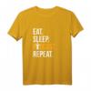 Podcast Shirt Eat Sleep Podcast Repeat – Lustiges T-Shirt für Podcaster, Fans & Gründer
