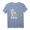 Podcast Shirt Eat Sleep Podcast Repeat – Lustiges T-Shirt für Podcaster, Fans & Gründer