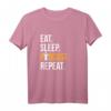 Podcast Shirt Eat Sleep Podcast Repeat – Lustiges T-Shirt für Podcaster, Fans & Gründer
