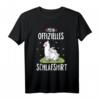 Süßes Kinder Tier Schlafshirt mit Alpaka und Hase – Gemütliches Pyjama Outfit für Kinder, Kids, Herren und Damen