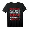 Lustiges T-Shirt mit Spruch: Meine Frau hat den geilsten Arsch der Welt! Mich! - Party- und Urlaubsdesign für Männer