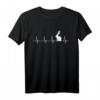 Hasen Herzschlag Kaninchen Hase EKG T-Shirt - Lustiges Geschenk für Kaninchenzüchter, Langohr-Fans & Tierliebhaber zu Ostern & Geburtstag