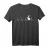 Hasen Herzschlag Kaninchen Hase EKG T-Shirt - Lustiges Geschenk für Kaninchenzüchter, Langohr-Fans & Tierliebhaber zu Ostern & Geburtstag