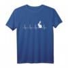 Hasen Herzschlag Kaninchen Hase EKG T-Shirt - Lustiges Geschenk für Kaninchenzüchter, Langohr-Fans & Tierliebhaber zu Ostern & Geburtstag