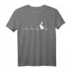 Hasen Herzschlag Kaninchen Hase EKG T-Shirt - Lustiges Geschenk für Kaninchenzüchter, Langohr-Fans & Tierliebhaber zu Ostern & Geburtstag