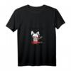 Lustiges Damen T-Shirt mit bösem Hasen-Design - Cartoon-Kettensäge in Blutlache, Perfekt für Party, Freizeit & Urlaub