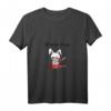 Lustiges Damen T-Shirt mit bösem Hasen-Design - Cartoon-Kettensäge in Blutlache, Perfekt für Party, Freizeit & Urlaub