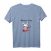 Lustiges Damen T-Shirt mit bösem Hasen-Design - Cartoon-Kettensäge in Blutlache, Perfekt für Party, Freizeit & Urlaub