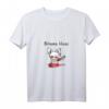 Lustiges Damen T-Shirt mit bösem Hasen-Design - Cartoon-Kettensäge in Blutlache, Perfekt für Party, Freizeit & Urlaub