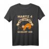 Hartz 4 Und Der Tag Gehört Dir Faultier T-Shirt – Lustiges Geschenk für Arbeitslose, Männer & Frauen, perfekt für Geburtstag & Humor