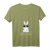 Damen Kaninchen zeigt Mittelfinger - Böses Hasen T-Shirt mit V-Ausschnitt für Oster, Halloween & lustige Anlässe
