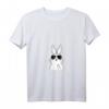 Damen Kaninchen zeigt Mittelfinger - Böses Hasen T-Shirt mit V-Ausschnitt für Oster, Halloween & lustige Anlässe