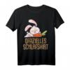 Offizielles Kaninchen Schlafshirt Pyjama – Lustiges Geschenk für Hasenliebhaber, Langschläfer und entspannte Nächte für Damen und Herren
