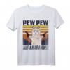 Alpaka Pew Pew Madafakas - Vintage / Retro lustiges Geschenk T-Shirt für Lama und Alpaka Fans, perfekt für JGA, Geburtstag & Party