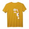 Hello Hase T-Shirt Weißes Kaninchen Funshirt Tiermotiv im Comic Style – Lustiges Ostergeschenk für Kinder, Damen und Herren, Hasenhalter & Tierfreunde