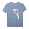 Hello Hase T-Shirt Weißes Kaninchen Funshirt Tiermotiv im Comic Style – Lustiges Ostergeschenk für Kinder, Damen und Herren, Hasenhalter & Tierfreunde
