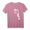 Hello Hase T-Shirt Weißes Kaninchen Funshirt Tiermotiv im Comic Style – Lustiges Ostergeschenk für Kinder, Damen und Herren, Hasenhalter & Tierfreunde
