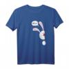 Hello Hase T-Shirt Weißes Kaninchen Funshirt Tiermotiv im Comic Style – Lustiges Ostergeschenk für Kinder, Damen und Herren, Hasenhalter & Tierfreunde