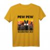 Pew Pew Madafakas Damen T-Shirt mit Hasen und Pistolen – Lustiges Party- und Festival-Outfit für Meme- und Sarkasmus-Fans