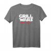Grill Wars T-Shirt – Vorsichtig, die Wurst hat eine dunkle Seite, lustiges Geschenk für Grillfans, Männer & Frauen
