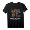 Lustiges Sprichwort T-Shirt mit Hasenmotiv - 'Mein Name ist Hase, ich weiß von nichts!' Witziges Geschenk für Sprichwort-Liebhaber