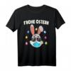 Lustiges Osterhase T-Shirt mit Gesichtsmaske und Hasenohren – Perfekt für Ostern, Osterdeko & Osterfest-Feiern