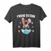 Lustiges Osterhase T-Shirt mit Gesichtsmaske und Hasenohren – Perfekt für Ostern, Osterdeko & Osterfest-Feiern