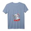 Böses Horror Hasi T-Shirt für Damen - Lustiges Oster- und Halloween-Geschenk mit V-Ausschnitt, ideal für Partys & Kostümpartys