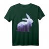 Kaninchen-Hase-Doppelbelichtungs-surreales Tier T-Shirt – Kunstvolles Natur- und Tiermotiv für Outdoor-Enthusiasten & Surrealismus-Fans