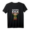 Damen Oma Elfe T-Shirt – Lustiges Familien Outfit Geschenkidee für Großmutter mit Wichtel Design