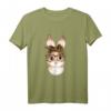 Süßes Kaninchen Hase Ostern Leopard Year of the Rabbit Bunny Langarmshirt – Witziges Geschenk für Hasen- und Kaninchenliebhaber zu Ostern, Geburtstag und Weihnachten