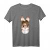 Süßes Kaninchen Hase Ostern Leopard Year of the Rabbit Bunny Langarmshirt – Witziges Geschenk für Hasen- und Kaninchenliebhaber zu Ostern, Geburtstag und Weihnachten