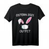 Lustiges Osterhase Kostüm mit Maske - Osterhase T-Shirt mit Hasenohren für Frauen und Männer, perfekte Osterdeko & Ostereiersuche