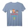 Kinder Tiere T-Shirt zum 2. Geburtstag für Jungen & Mädchen - Lustiges Tierwelt Shirt mit Hase, Fuchs & Waschbär als Geschenkidee