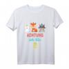Kinder Tiere T-Shirt zum 2. Geburtstag für Jungen & Mädchen - Lustiges Tierwelt Shirt mit Hase, Fuchs & Waschbär als Geschenkidee