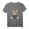 Oma Hase Osterhase florales Leo Look Outfit - Lustiges Damen-Oster T-Shirt als Partnerlook und perfektes Ostergeschenk