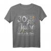 30. Hochzeitstag Perlenhochzeit T-Shirt – Romantisches Geschenk für Ehepaar, Eltern & Großeltern zum Jubiläum