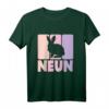 Kinder 9. Geburtstag Mädchen Hase Kaninchen T-Shirt – Perfekt für Geburtstagsfeier und Tierliebhaberinnen