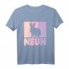 Kinder 9. Geburtstag Mädchen Hase Kaninchen T-Shirt – Perfekt für Geburtstagsfeier und Tierliebhaberinnen