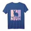 Kinder 9. Geburtstag Mädchen Hase Kaninchen T-Shirt – Perfekt für Geburtstagsfeier und Tierliebhaberinnen