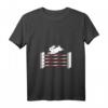 Damen Sprungreiten T-Shirt mit Hasen, das über Hindernisse springt – Lustiges Pferdesport-Shirt für Reiterinnen