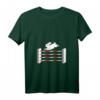 Damen Sprungreiten T-Shirt mit Hasen, das über Hindernisse springt – Lustiges Pferdesport-Shirt für Reiterinnen