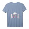 Damen Sprungreiten T-Shirt mit Hasen, das über Hindernisse springt – Lustiges Pferdesport-Shirt für Reiterinnen