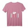 Damen Sprungreiten T-Shirt mit Hasen, das über Hindernisse springt – Lustiges Pferdesport-Shirt für Reiterinnen