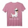 Lustiges Alpaka mit Kackhaufen T-Shirt - Witziges Lama Design mit Sonnenbrille für Kinder & Tierliebhaber
