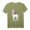 Lustiges Faultier schläft auf Alpaka Lama T-Shirt - Süßes Tiermotiv für Tierliebhaber, Kinder, Frauen und Männer, ideales Geschenk für Geburtstag & Weihnachten