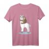 Lustiges Faultier schläft auf Alpaka Lama T-Shirt - Süßes Tiermotiv für Tierliebhaber, Kinder, Frauen und Männer, ideales Geschenk für Geburtstag & Weihnachten