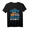 Zuhause Ist Wo Meine Kaninchen Sind T-Shirt – Lustiges Design für Kaninchenfreunde, Besitzer & Tierliebhaber als Geschenk zu Geburtstag & Weihnachten