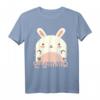 Annyeonghaseyo + Süßer Hase T-Shirt – Koreanisch Hallo in Hangul für K-POP Fans, Korea Drama & Südkoreanische Kultur Liebhaber